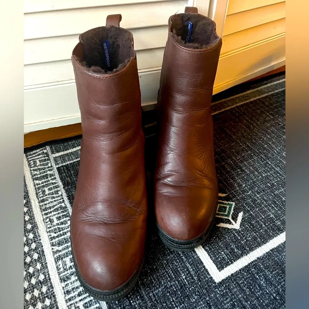 ALDO Waterproof Leather Chelsea Boots
